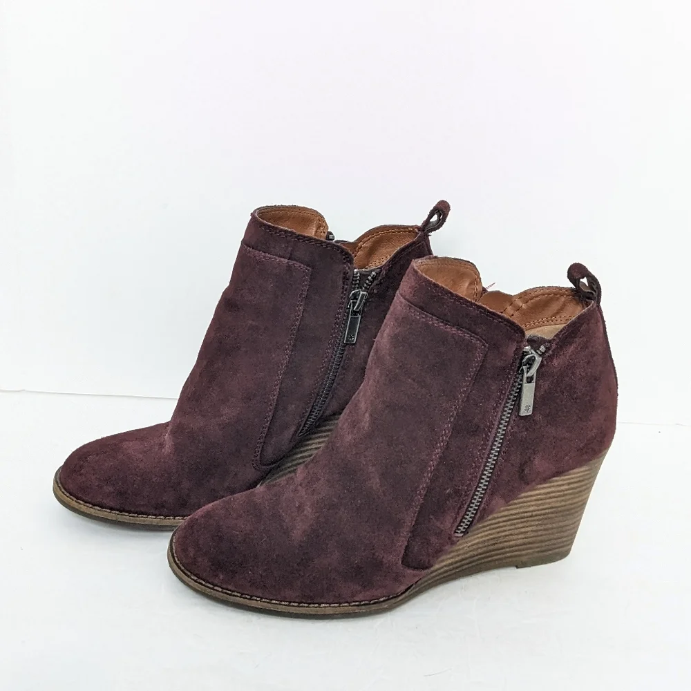 Lucky brand suede wedges